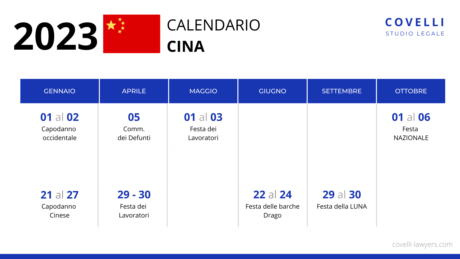 Calendario 2023 giorni festivi in Cina (PRC) Covelli Lawyers Calendario 2023 giorni festivi in Cina (PRC) Covelli Lawyers