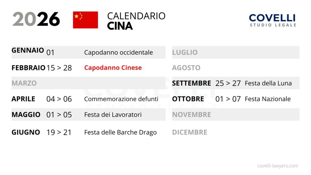 calendario CINA 2026